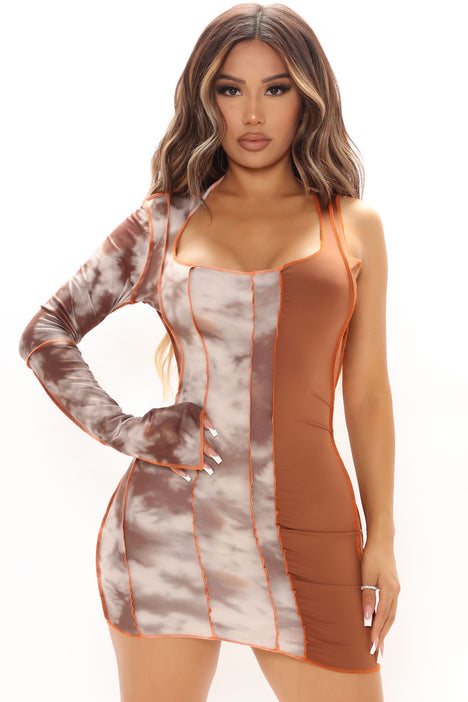 Secret Obsession Mini Dress - Brown ...